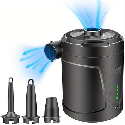 Carvallo Luftpumpe AirTrek Mini | USB-uppladdningsbar &amp; Trådlös | Kompakt &amp; Robust | För Luftmadrasser &amp; Utomhus