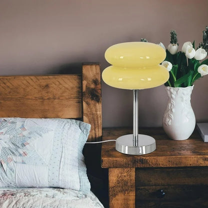 Bordslampa Retro Glas Skärm