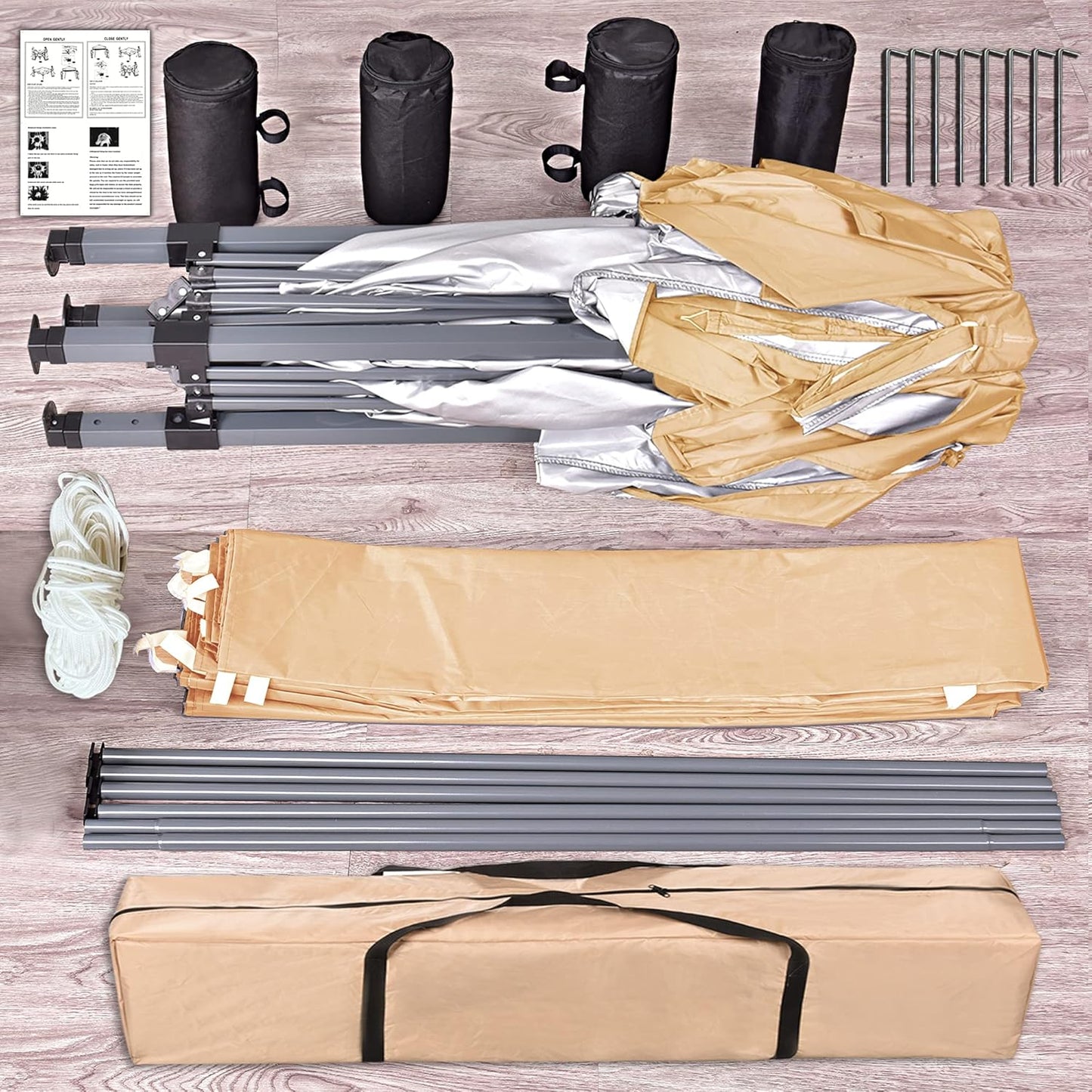 Utomhus Vattentålig Pop-Up Gazebo Tält