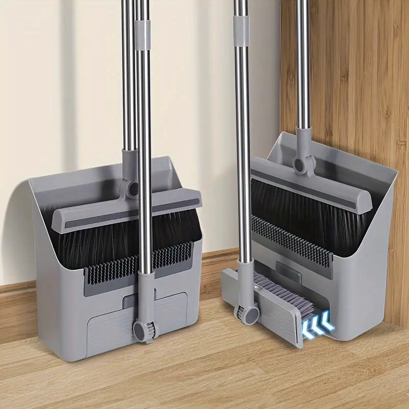 Carvallo- och sopskyffelset Cleanovo Duo | Multifunktionell med självrengörande kam | Ergonomisk & platsbesparande