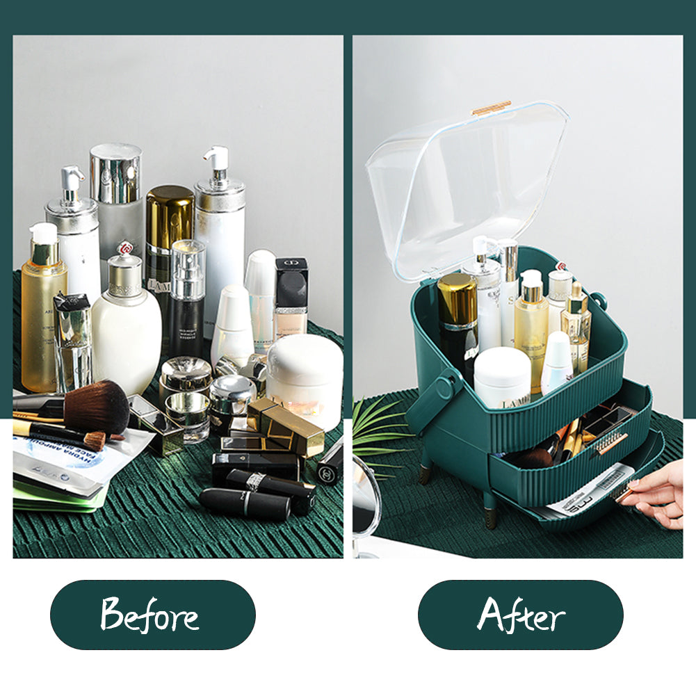 Makeup Storage Organizer med lådor - Kosmetisk bordsskåp