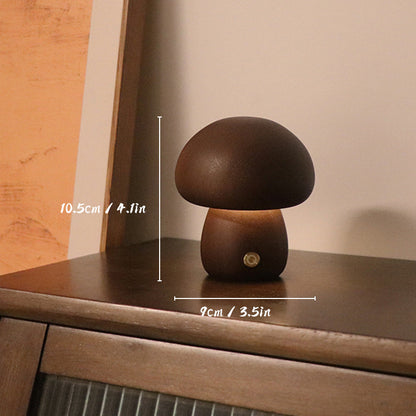 Lunaris Shroom | Uppladdningsbar bordslampa i träsvampdesign