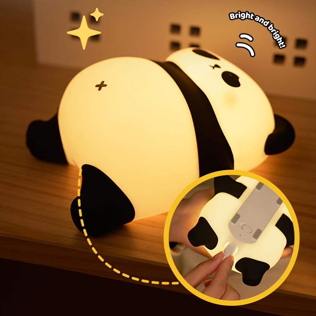 SugarPanda - LED Nattlampa, Silikon Uppladdningsbar Sänglampa