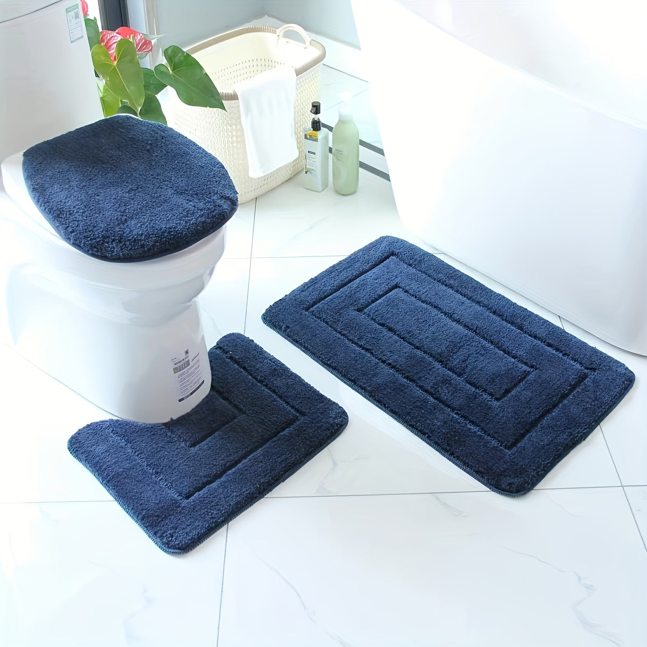 3-delars Ultra-Fine Fiber Badruggsset – Snabbtorkande och Absorberande