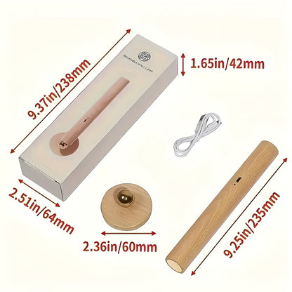 Modern LED-vägglampa – Återuppladdningsbar med touchkontroll | 360° roterbar &amp; magnetfäste