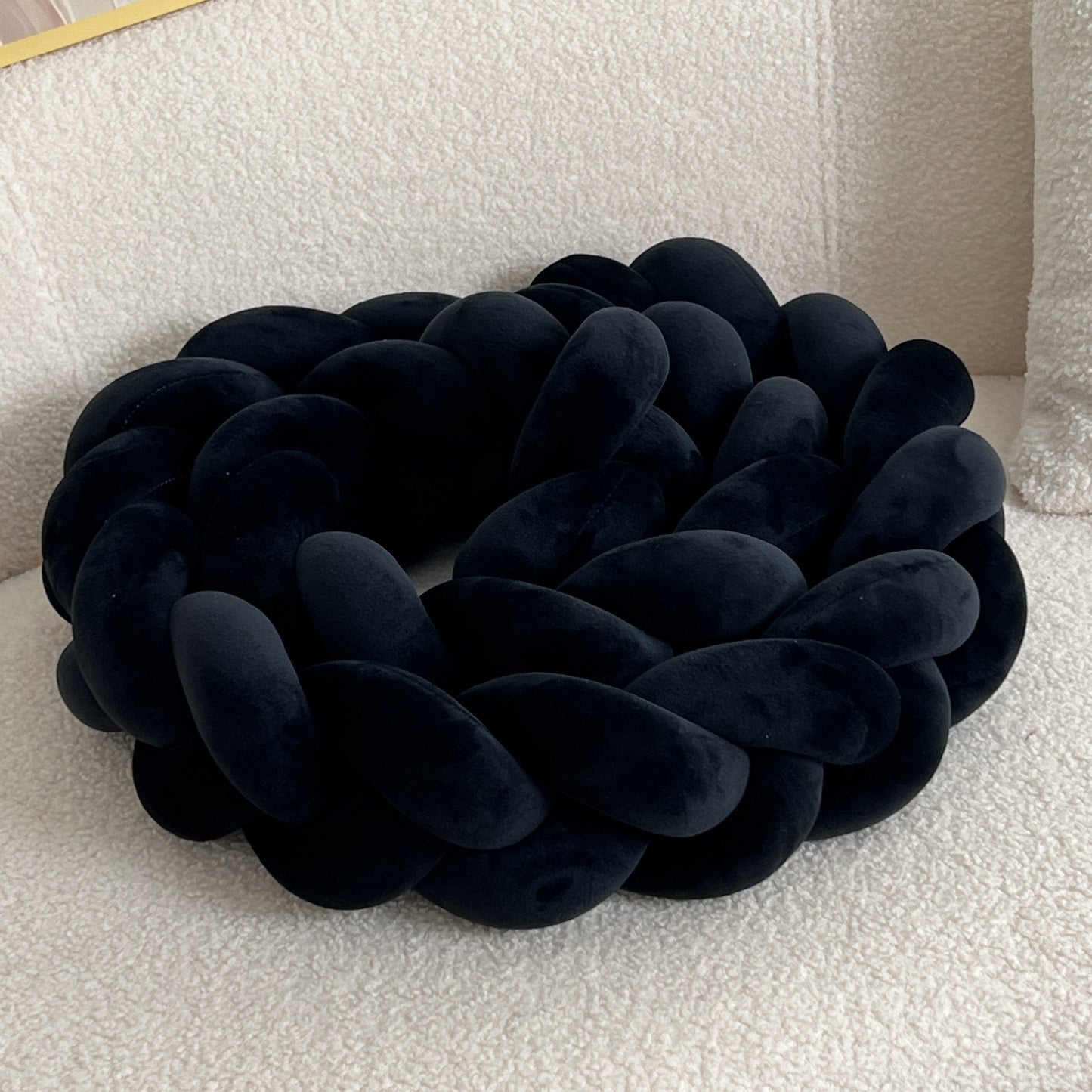 Handgjord Knapp Vloerkudde - Geometrisk Mönster, Tvättbar, 78-tum, Helårs Dekorativ Kuddfyllning med Polyester