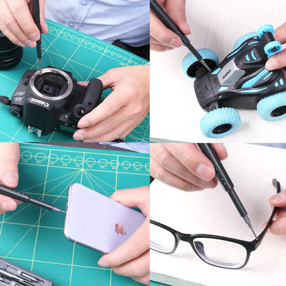 Professionell skruvmejselsats med 24 bitar för precisionsarbete