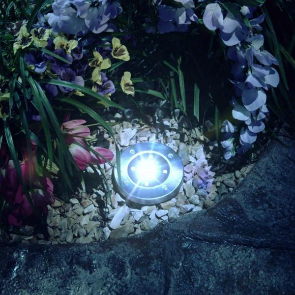 GlowDiscs – Utomhus solcellslampor, set om 8