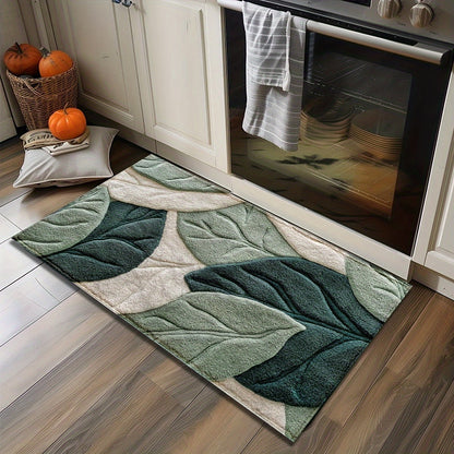 Leaf Badmat – Absorberande, Plysch och Bekväm för Badrummet