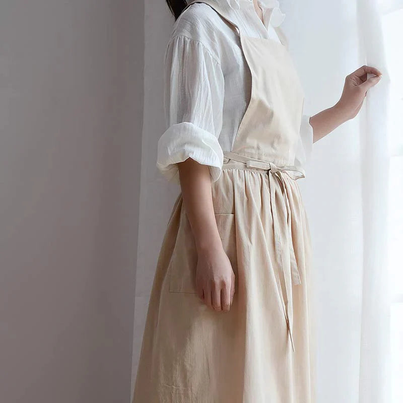 Bomullsskydd med fickor och vattenavvisande beläggning