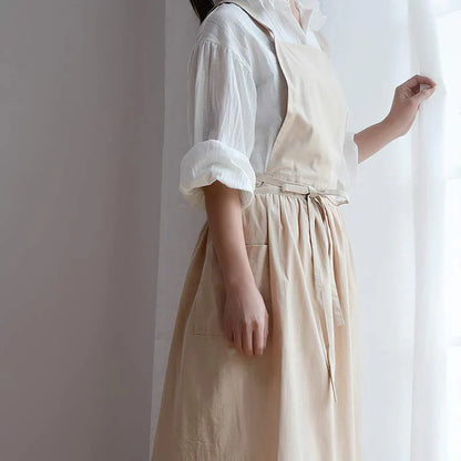 Bomullsskydd med fickor och vattenavvisande beläggning