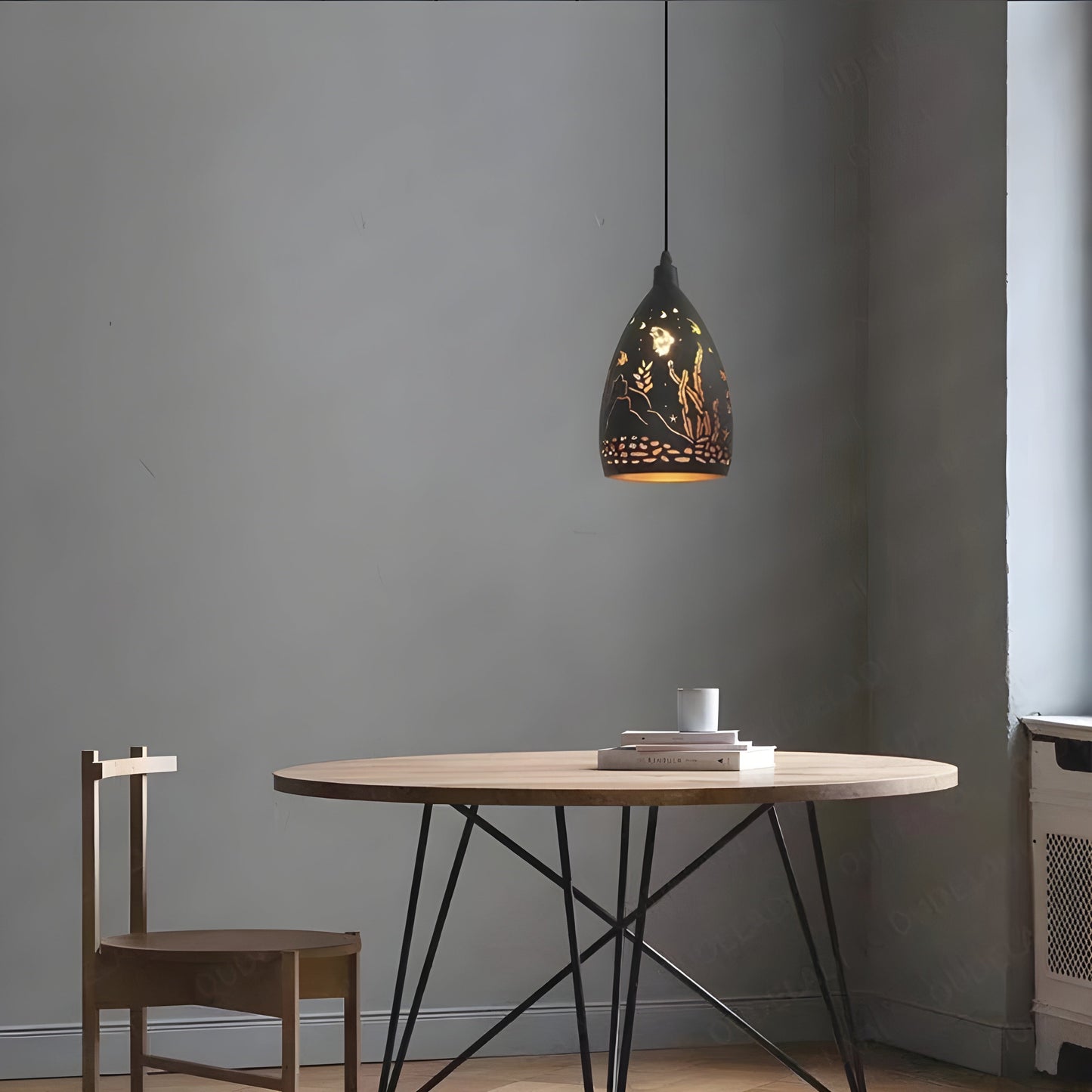 LoftWeave Light - Modern metallbur hängande lampan