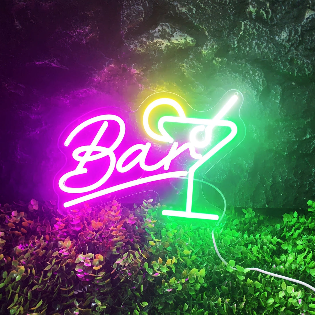 Dimmbar LED Neon Bar Skylt – USB Driven med Dimmer
