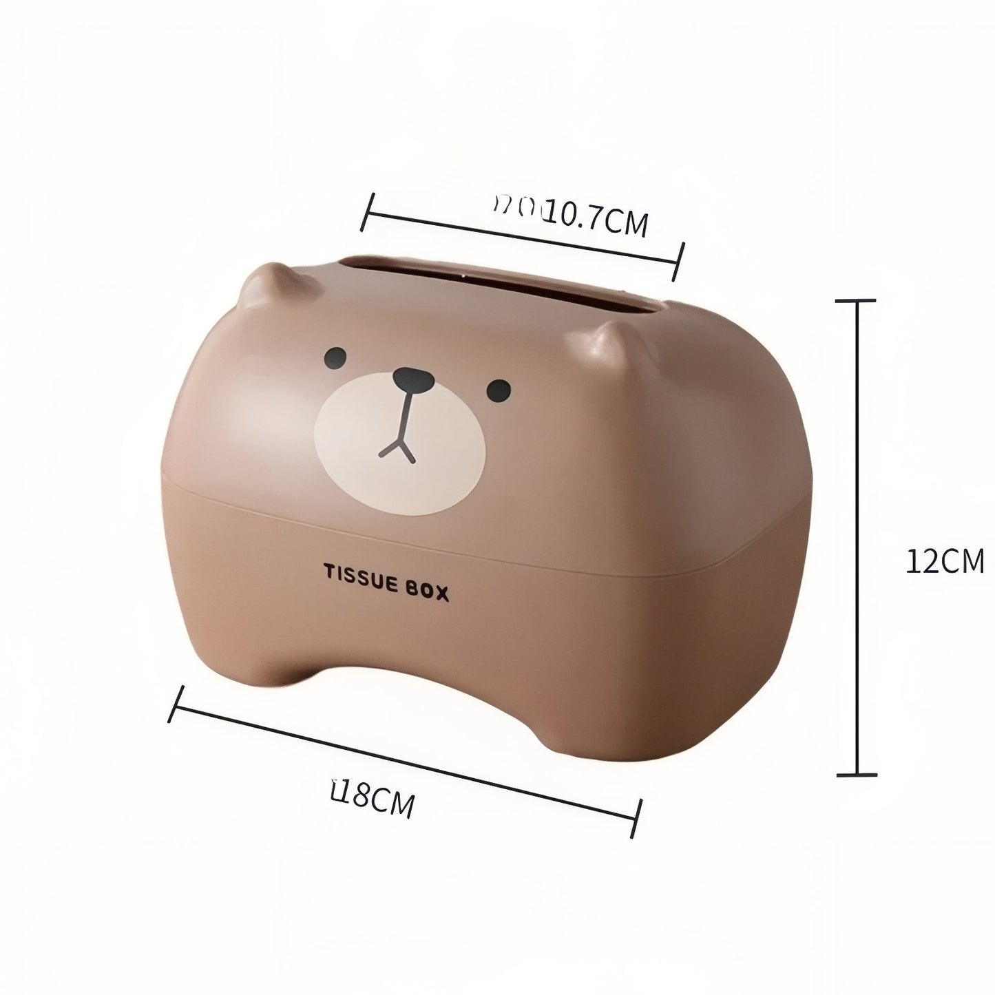 Carvallo - Söt Pappersnäsdukask med Djuransikte och enkel öppning