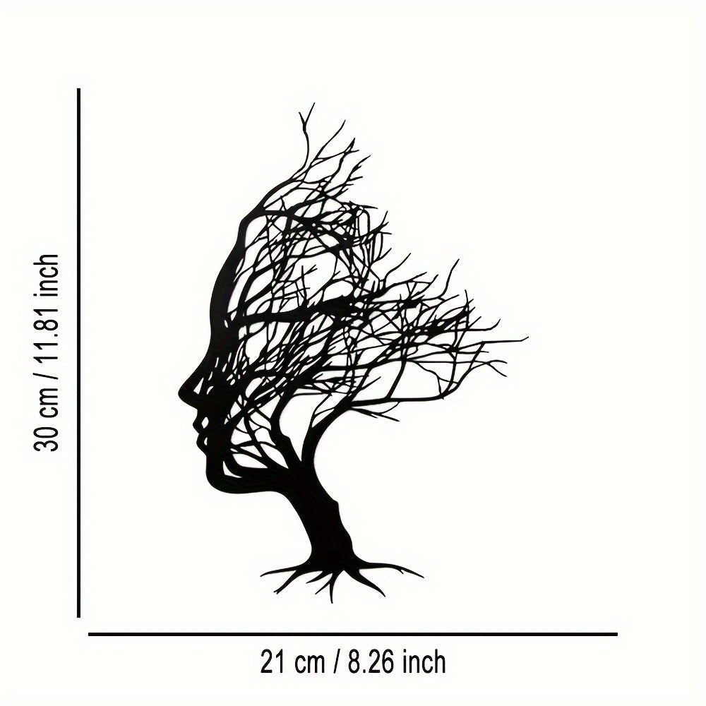 Boomtak Kvinna Ansiktsdekoration - Elegans och Konst i Ditt Hem