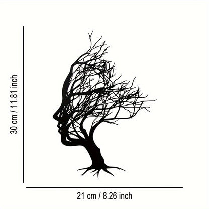 Boomtak Kvinna Ansiktsdekoration - Elegans och Konst i Ditt Hem