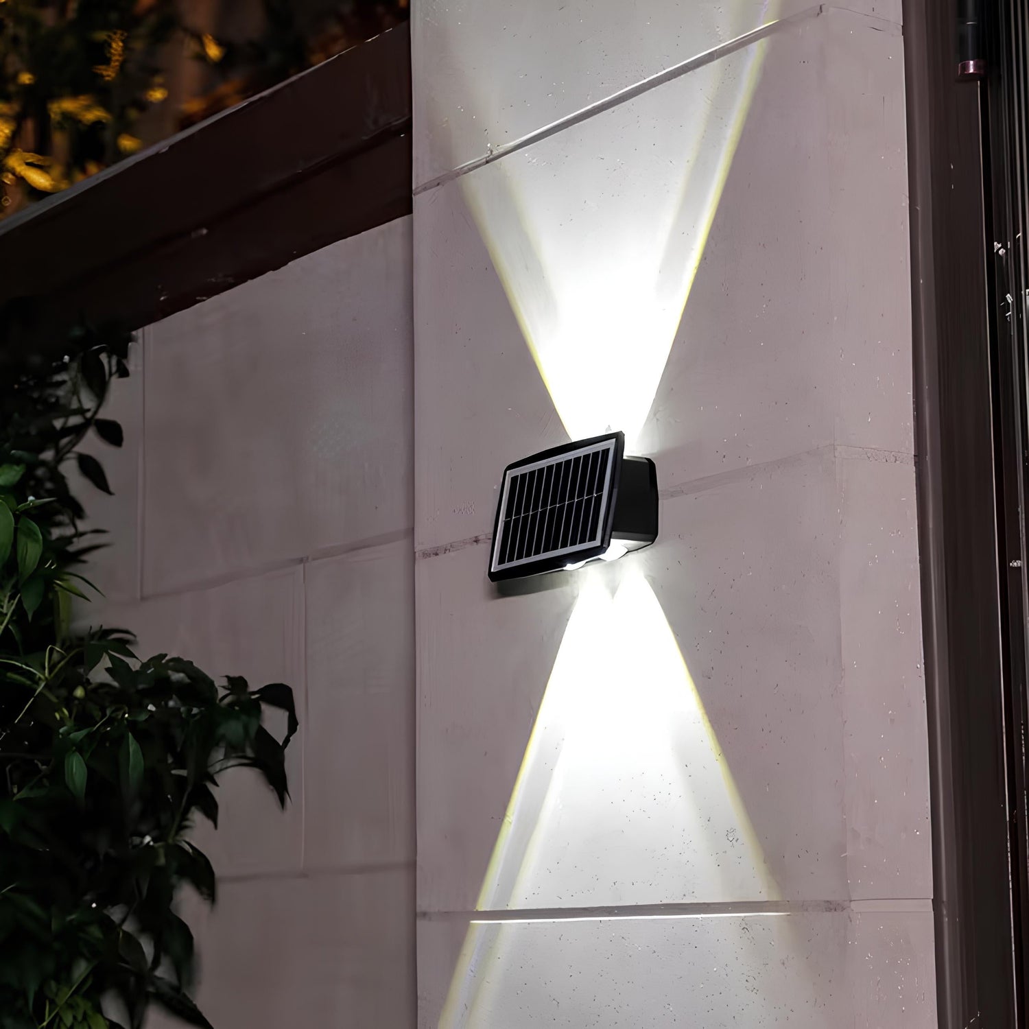 Vägglampa Utomhus Solar LED Varm Vit
