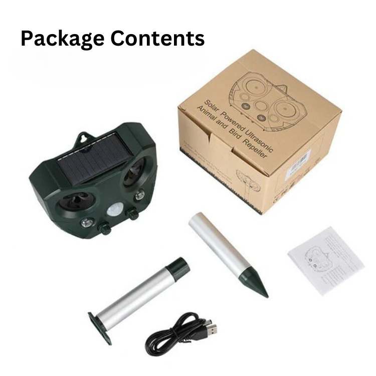 EcoSonic Guard - Ultraschall-djurförebyggande medel för utomhusbruk