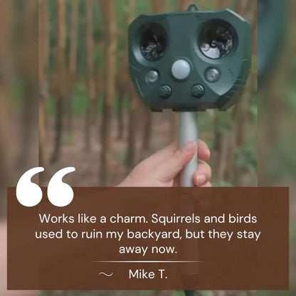 EcoSonic Guard - Ultraschall-djurförebyggande medel för utomhusbruk