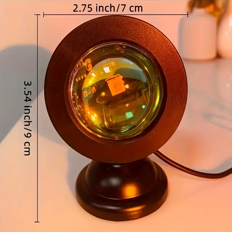 SunGlow - Solnedgångsprojektorlampa med 16 färger och fjärrkontroll