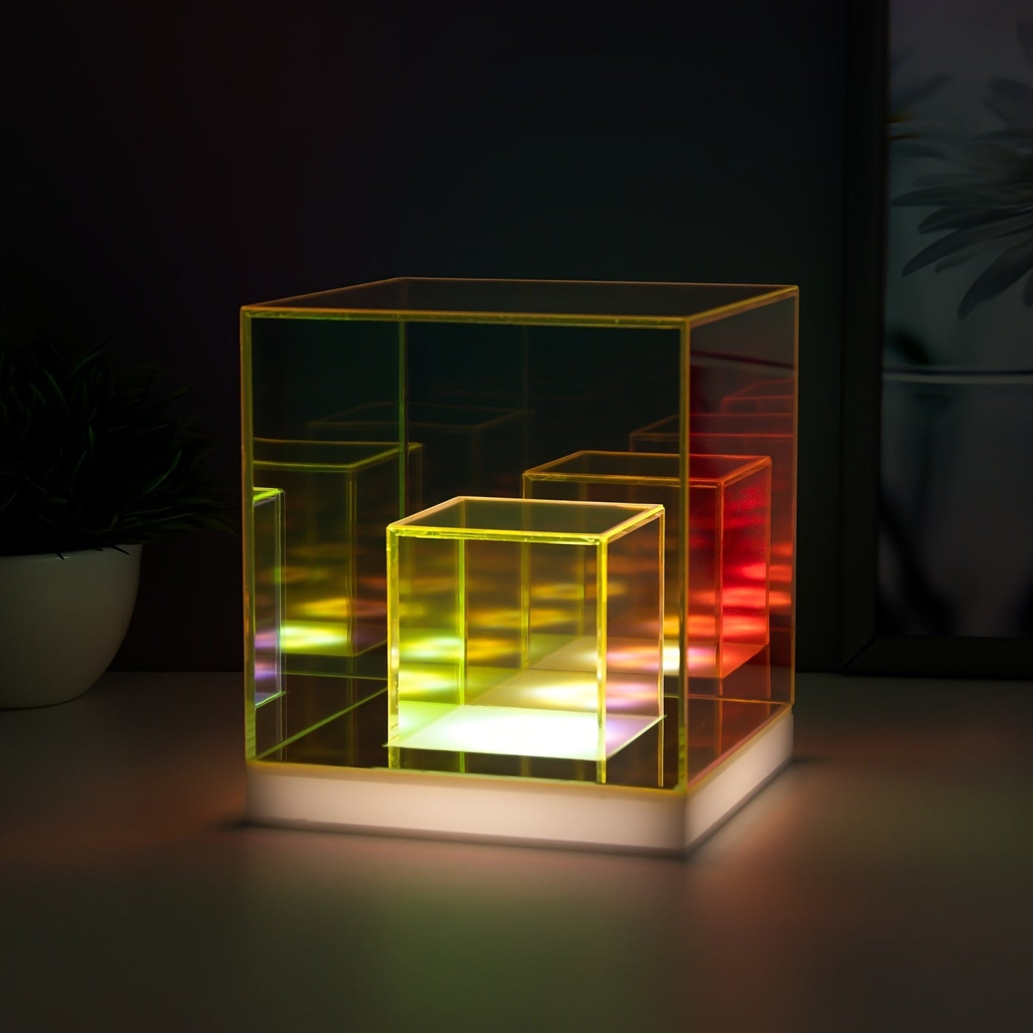 LumiLuxe - Traditionell LED Bordslampa, 3-Färgs Justerbar, USB-Drevna