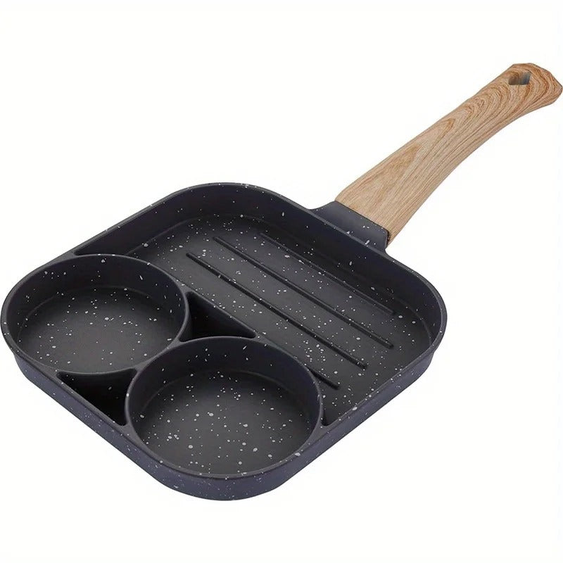 3 i 1 Non Stick Stekpanna - Allt i En Panna