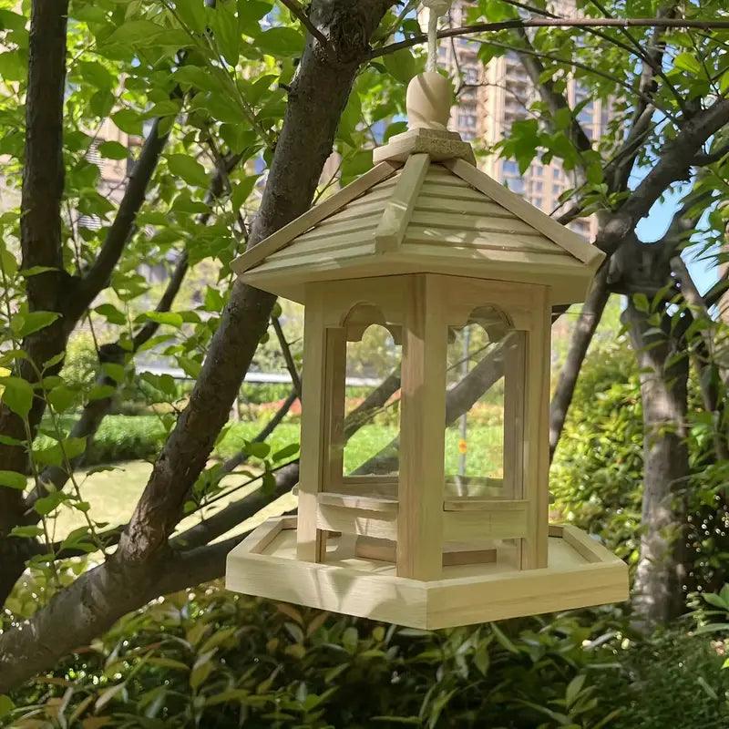 Carvallo DIY Fågelhus | Hängande Träfågelhus att Måla | Dekorativt & Miljövänligt | För Inomhus & Utomhus