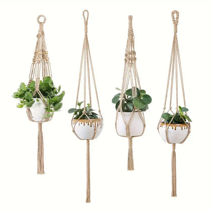 NatureKnot - Handwoven plant hanger for stylish gardens | 1+1 Free