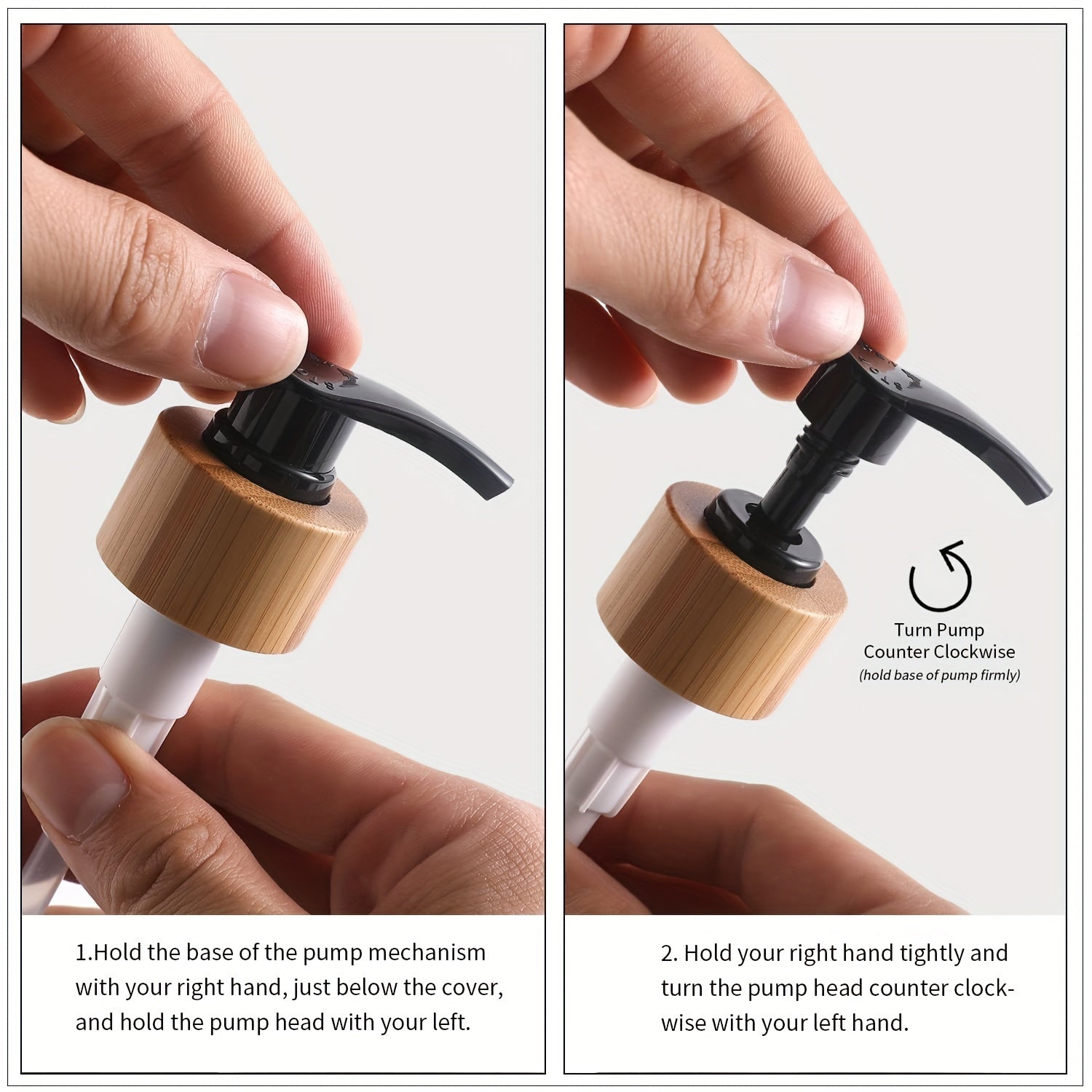 Modern tvålpump med träfat - För ett stiligt badrum