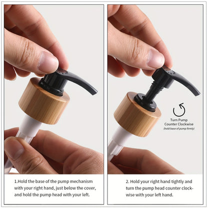 Modern tvålpump med träfat - För ett stiligt badrum