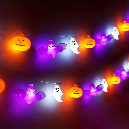 Halloween-lights string battery-operated pumpkin