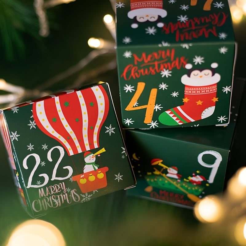Presentlådor Jul Adventskalender Set