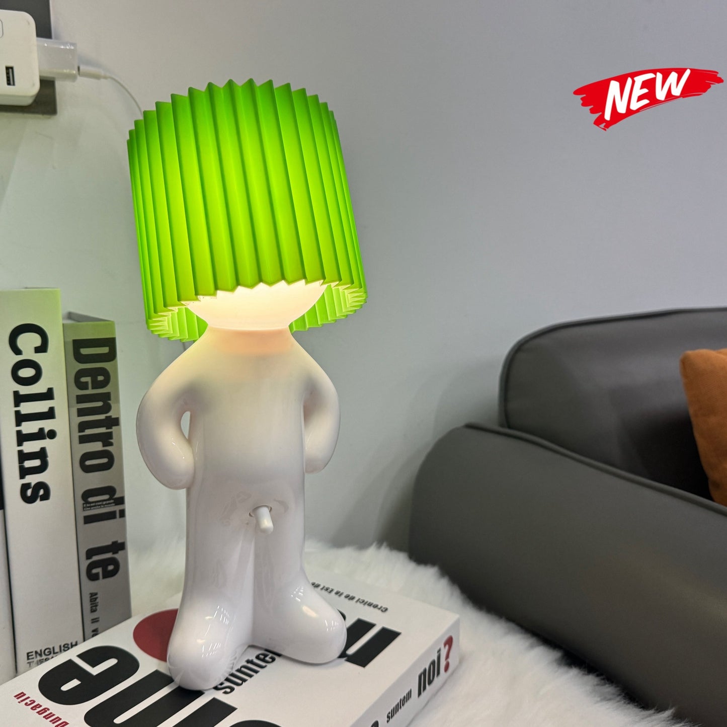 VerlegenLicht - USB-driven geometrisk bordslampa med färgglatt ljus