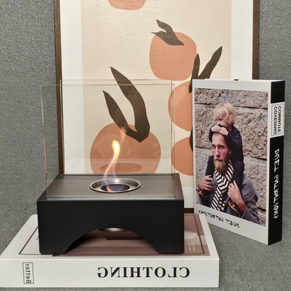 Bordstablett Bioetanol Kamin med Verklig Flamma