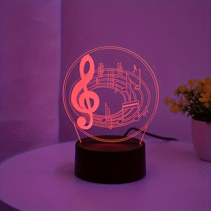 MuziekLjus - Modern Notlamp USB Bordlampa