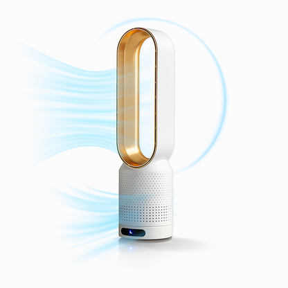 Bladlös Turbofläkt Luftrenare Oscillerande