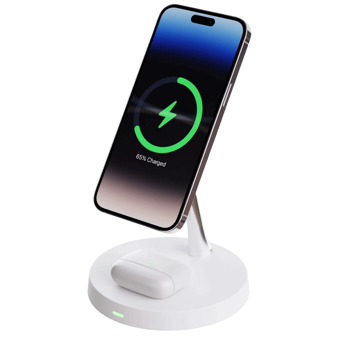Trådlös telefonladdare med magnetisk ställning
