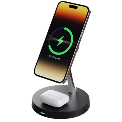 Trådlös telefonladdare med magnetisk ställning