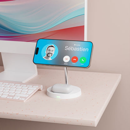 Trådlös telefonladdare med magnetisk ställning