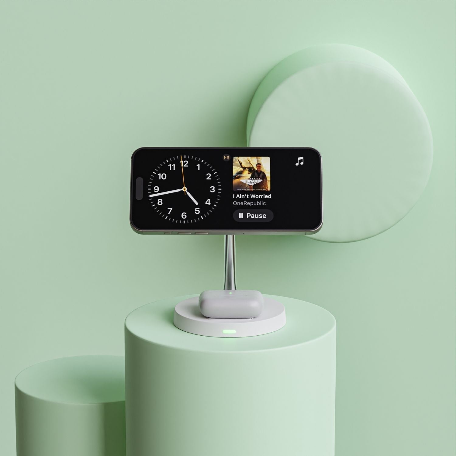 Trådlös telefonladdare med magnetisk ställning