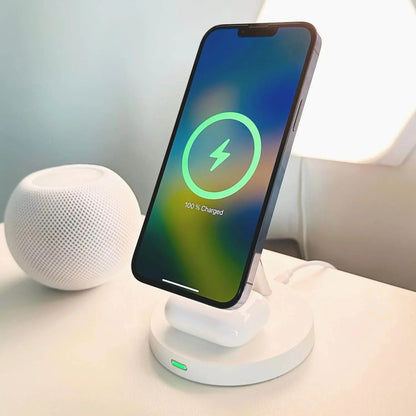 Trådlös telefonladdare med magnetisk ställning