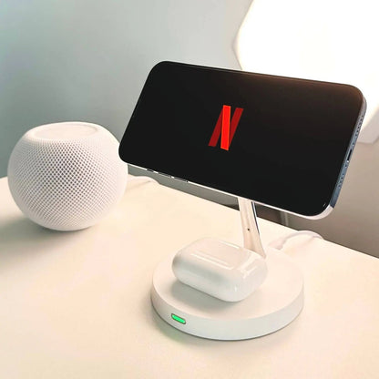 Trådlös telefonladdare med magnetisk ställning