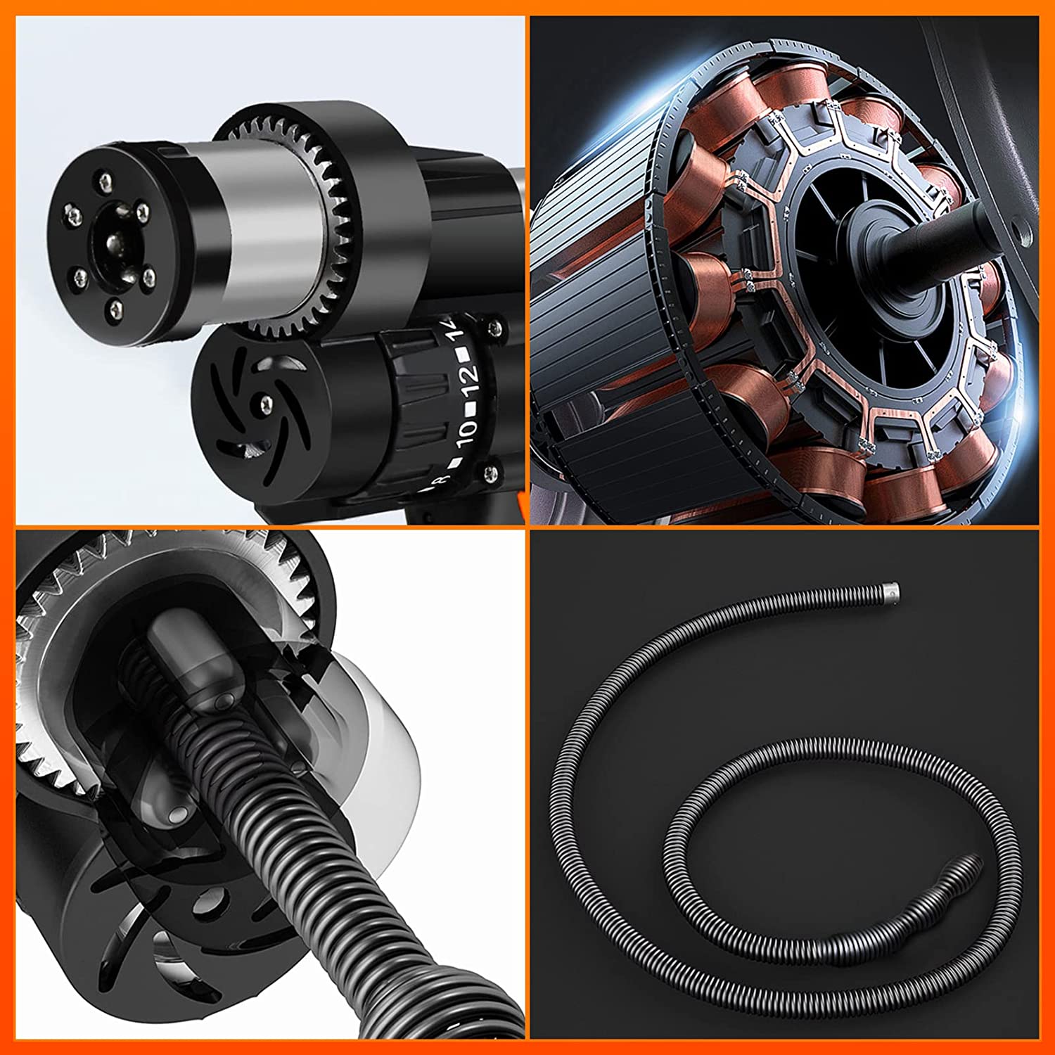 Elektrisk avloppsrörs-spiral