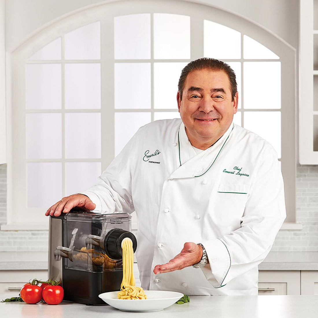 Elektrisk Pastamaskin - 180W Nudelmaskin med 6 Formskivor