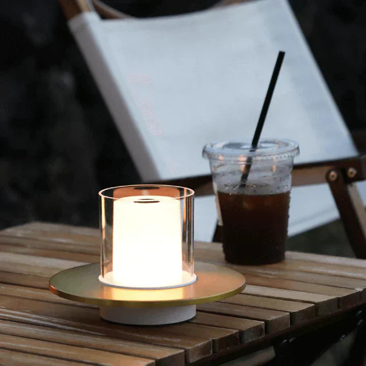 LED Bordslampa med Säker Fyrverkeriljus