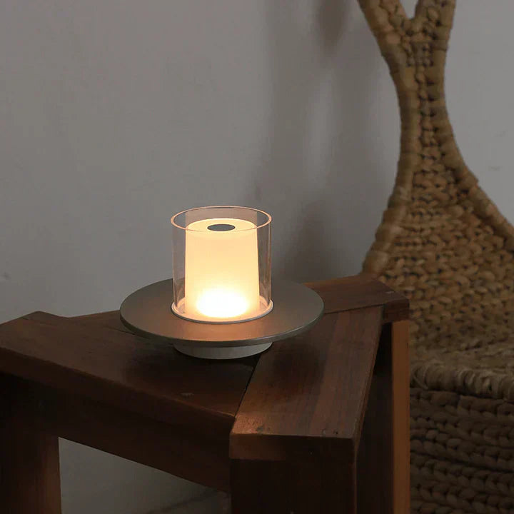 LED Bordslampa med Säker Fyrverkeriljus