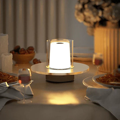 LED Bordslampa med Säker Fyrverkeriljus
