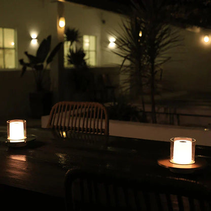 LED Bordslampa med Säker Fyrverkeriljus