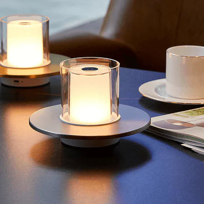 LED Bordslampa med Säker Fyrverkeriljus