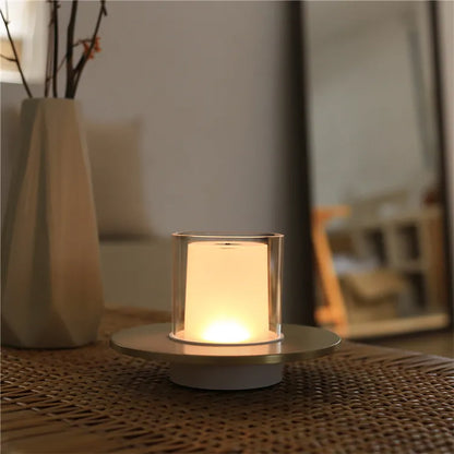 LED Bordslampa med Säker Fyrverkeriljus